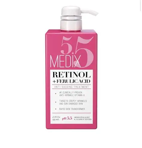 Medix 5.5 Retinol + ferulic acid age rewind body cream