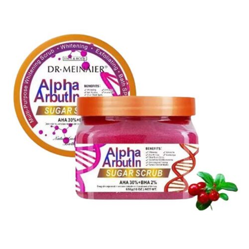 Alpha arbutin sugar scrub with AHA 30%+BHA 2%