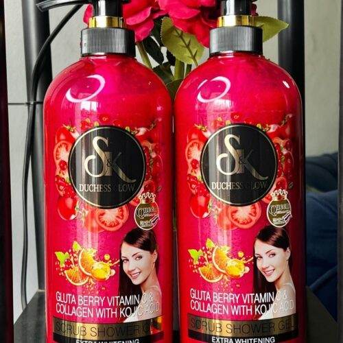 sk duchess glow skin whitening glutathione & collagen shower gel
